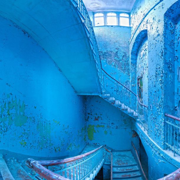 Maennersanatorium Treppenhaus 160x120